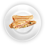 Toast With Cheese & Ham 